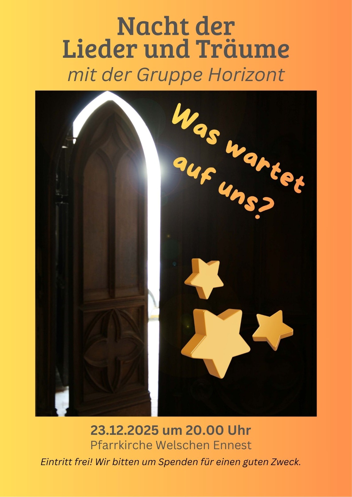 Plakat Nacht der Lieder